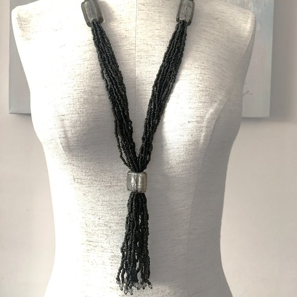 Vintage beaded necklace - Picture 1 of 7